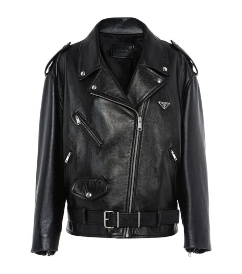 Black Nappa Leather Biker Jacket 